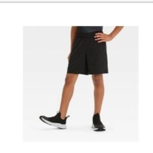 All in Motion Black Kids Athletic Shorts